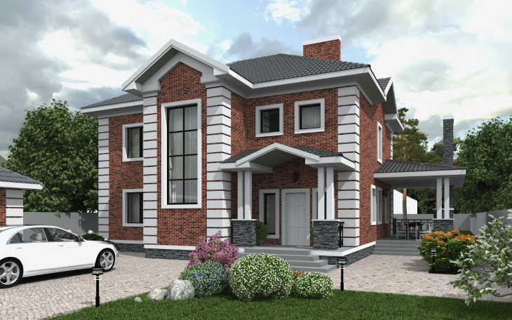 Декоративная отделка фасада дома: 2 самых популярных и эффективных материала для декорирования фасада